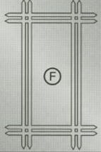 Custom aluminum closet door with face beveling F